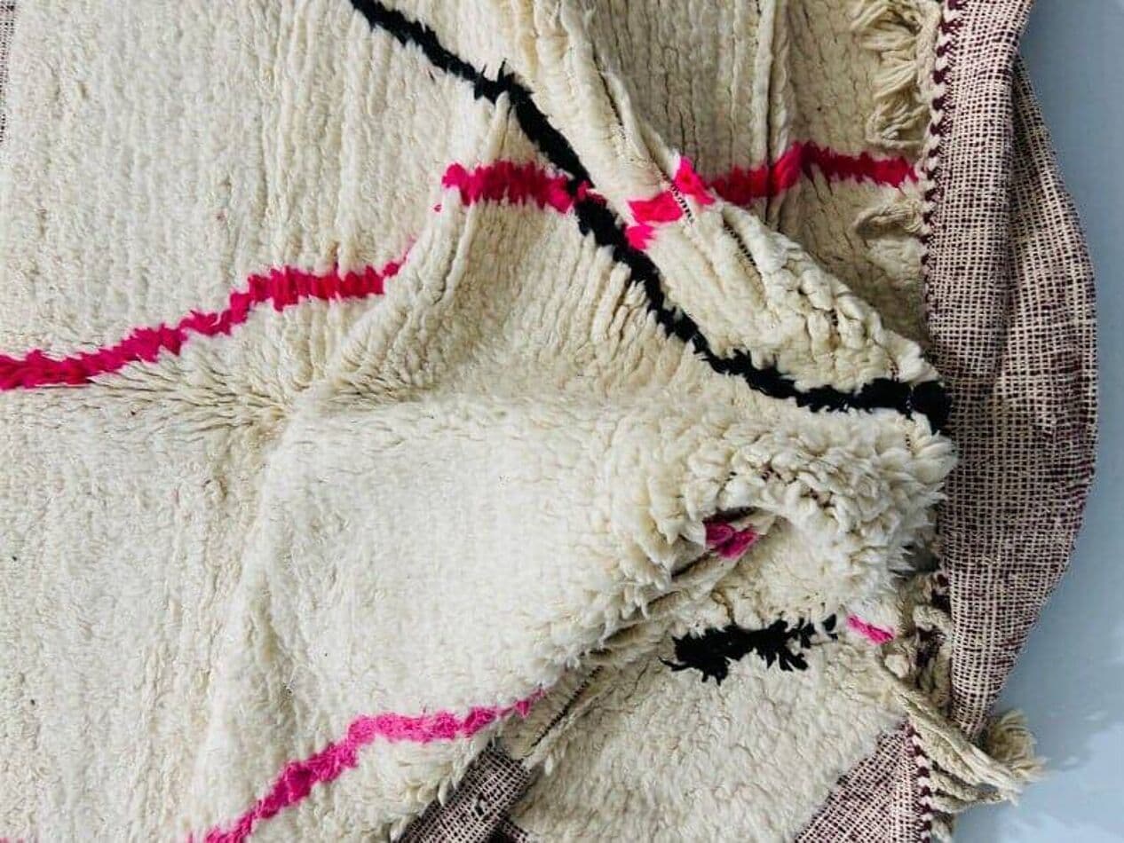 Handmade rug 140x260 cm, wool, multicolour, Morocco - 198319