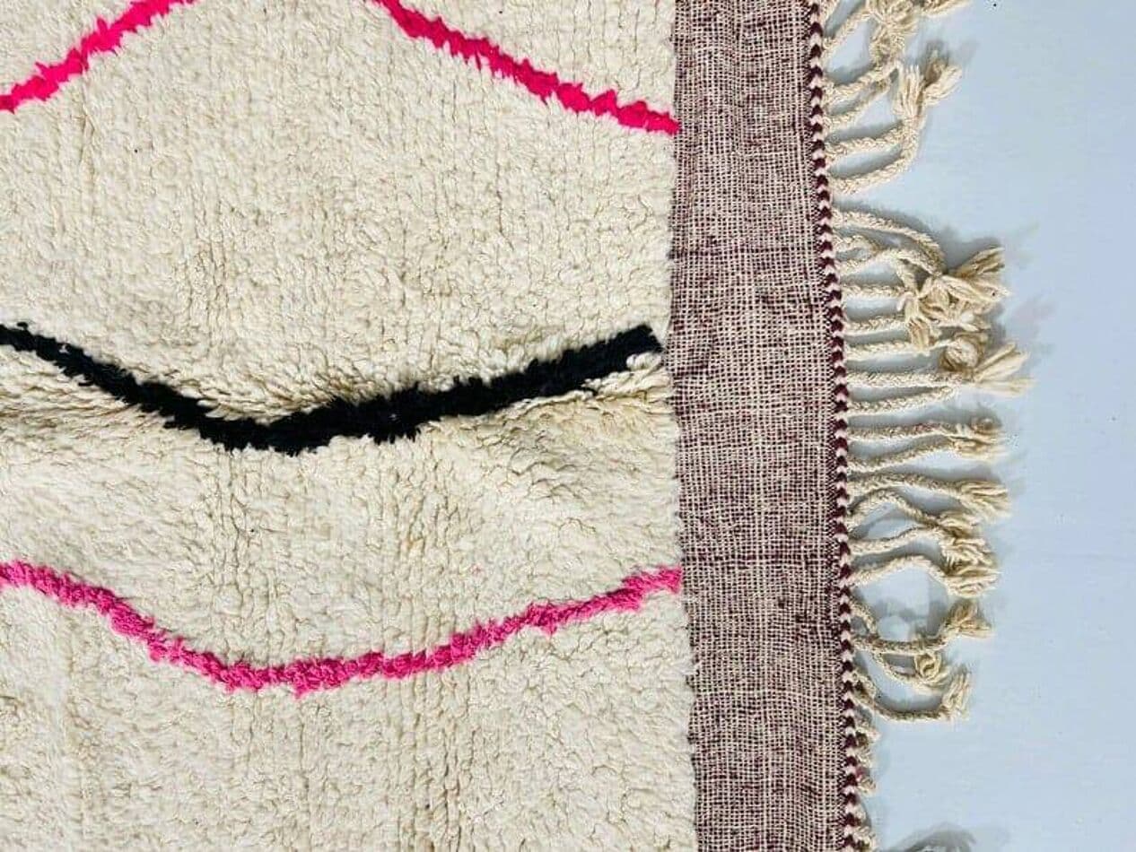 Handmade rug 140x260 cm, wool, multicolour, Morocco - 198316