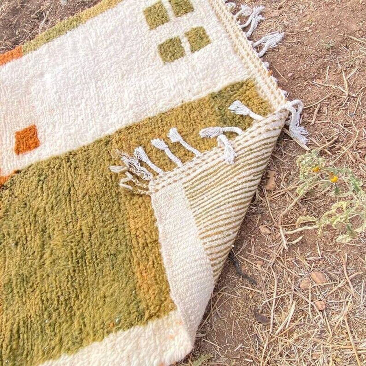 Ręcznie tkany dywan 150x250 cm, wełna, multikolor, Maroko - 200324