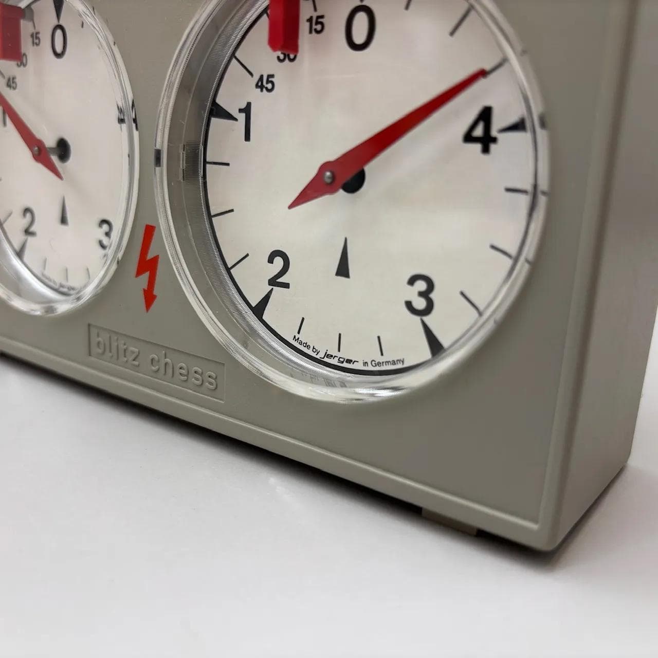 Zegar szachowy, grey, plastik, Jerger, Niemcy, lata 70. - 13871
