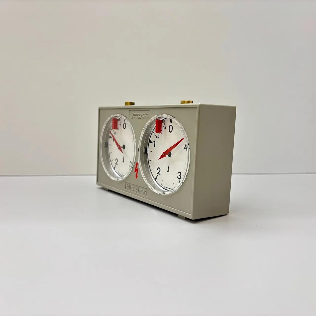 Zegar szachowy, grey, plastik, Jerger, Niemcy, lata 70. - 13873