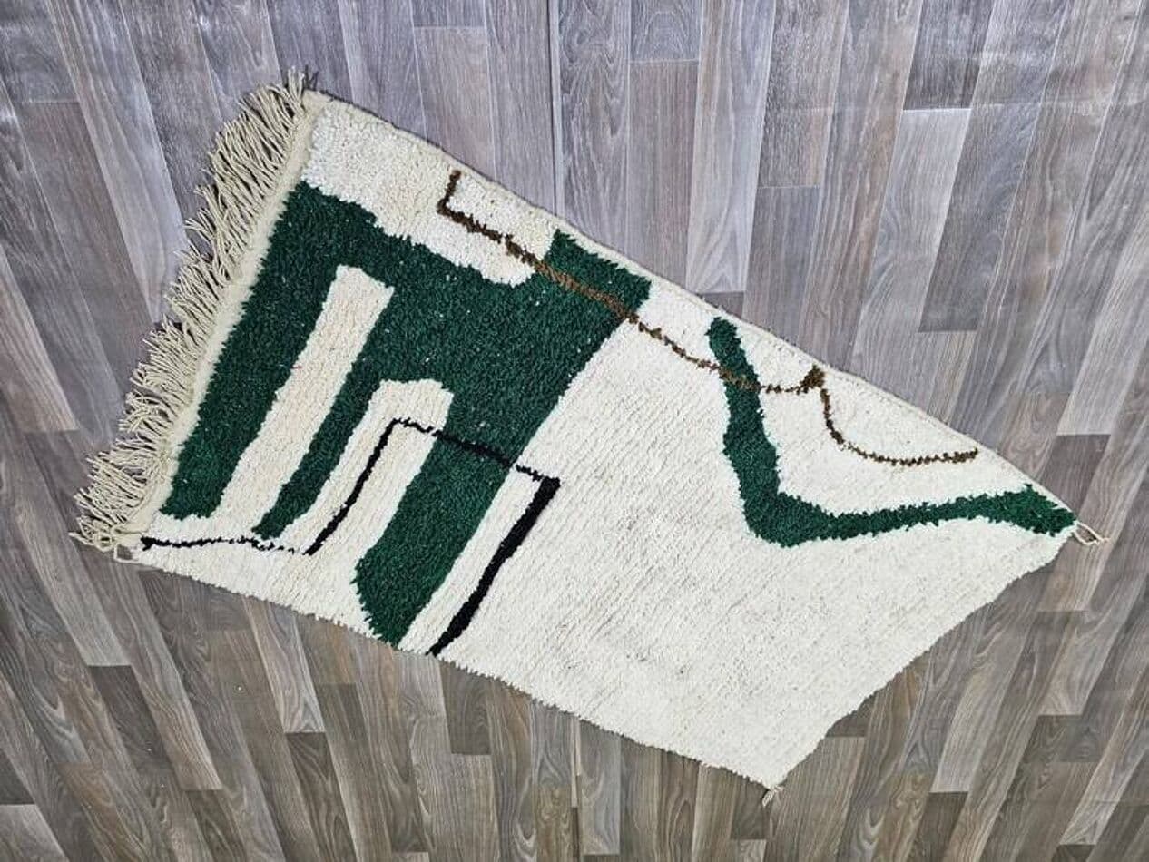 Ręcznie tkany dywan 150x250 cm, wełna, multikolor, Maroko - 200265