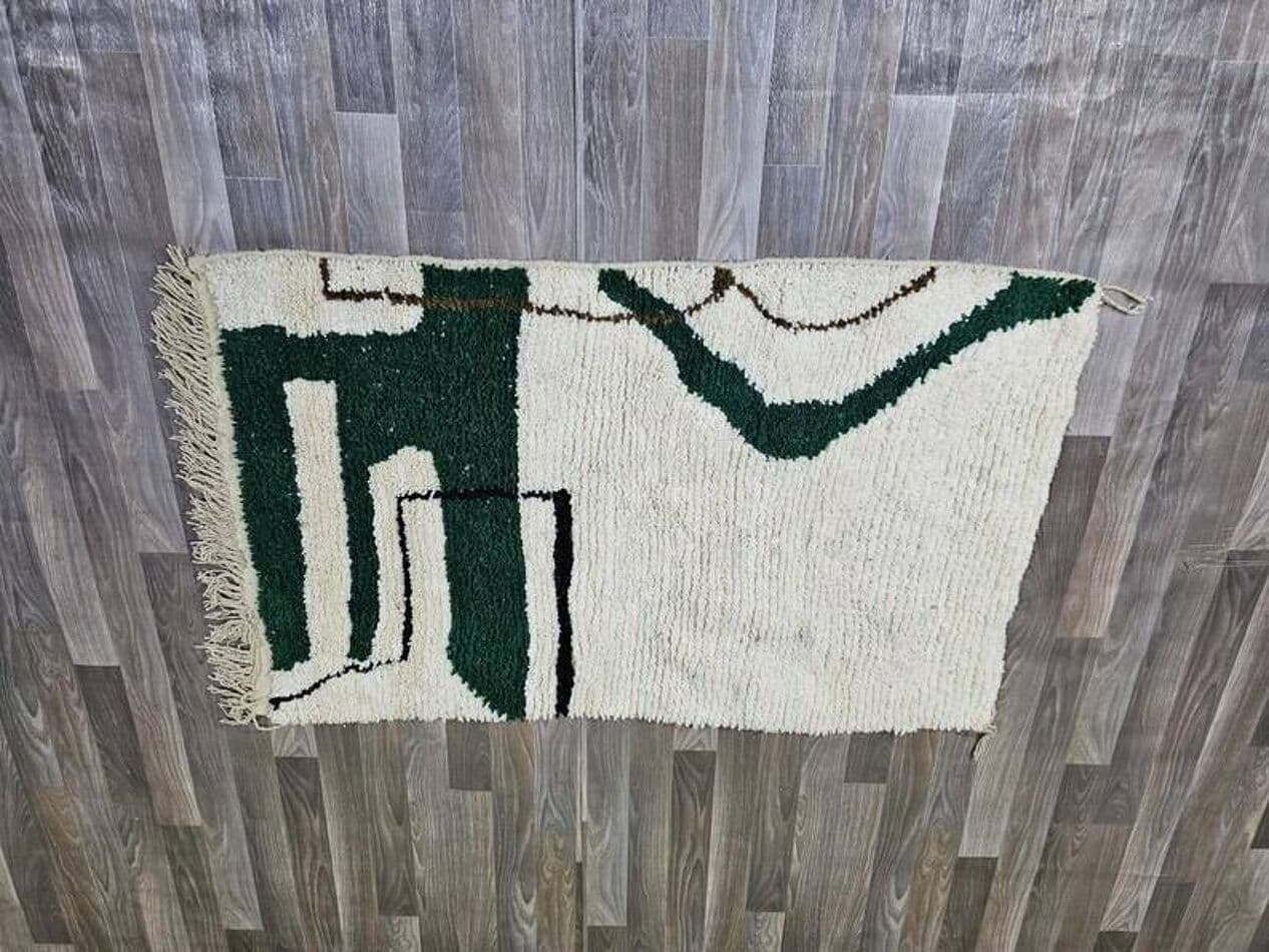 Ręcznie tkany dywan 150x250 cm, wełna, multikolor, Maroko - 200264