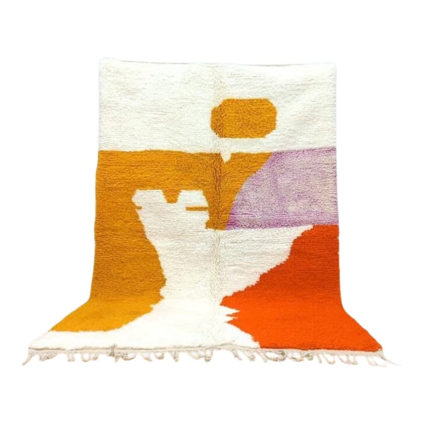 Ręcznie tkany dywan 170x250 cm, wełna, multikolor, Maroko