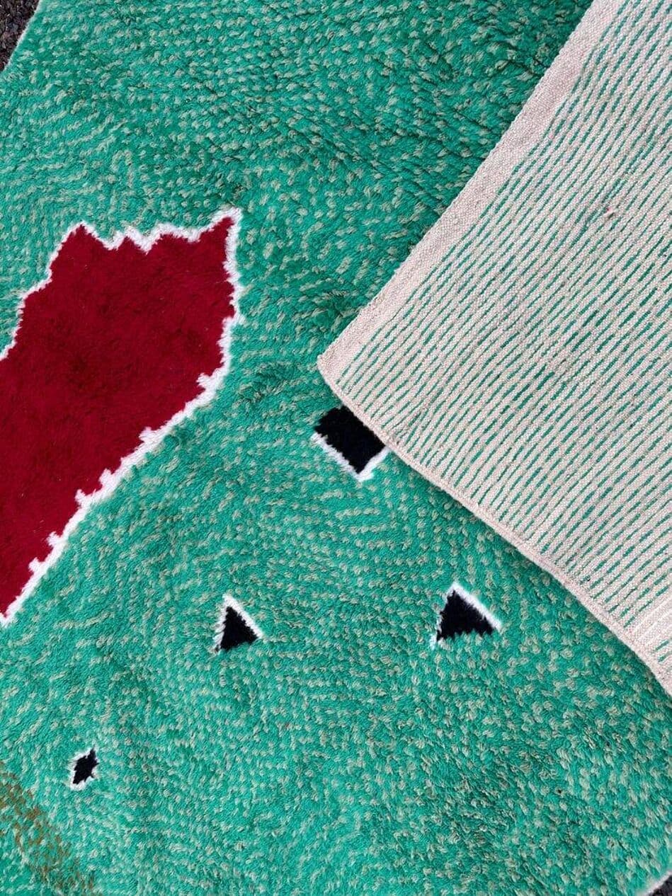 Ręcznie tkany dywan 260x140 cm, wełna, multikolor, Maroko - 200160