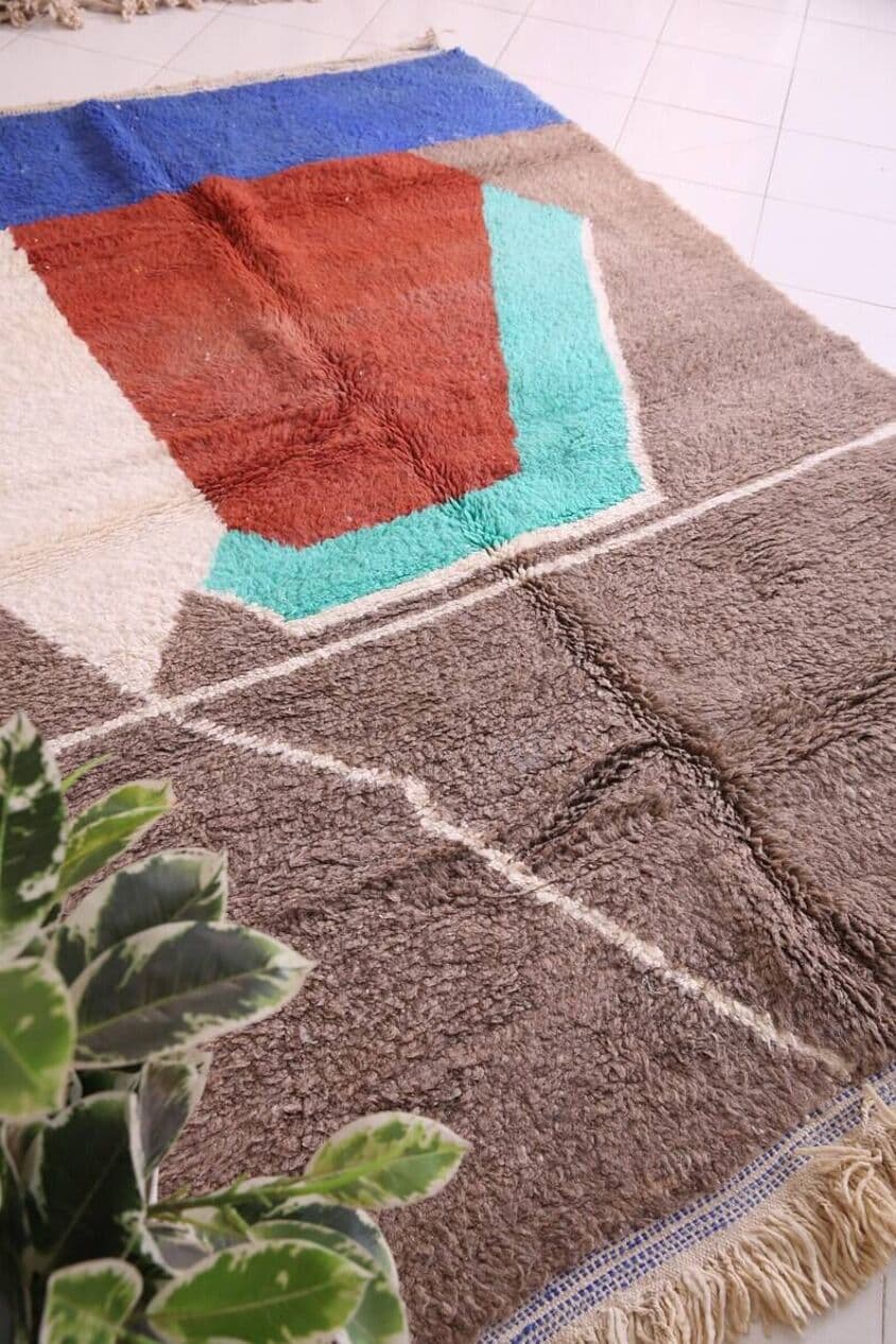 Ręcznie tkany dywan 150x260 cm, wełna, wielokolorowy, Maroko - 200150