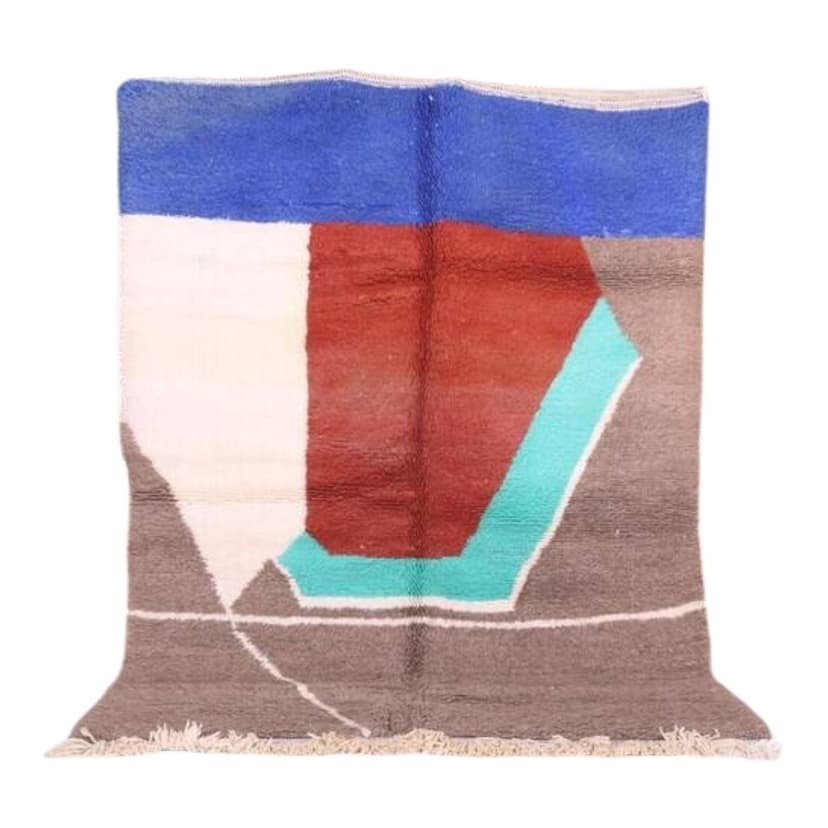 Ręcznie tkany dywan 150x260 cm, wełna, wielokolorowy, Maroko