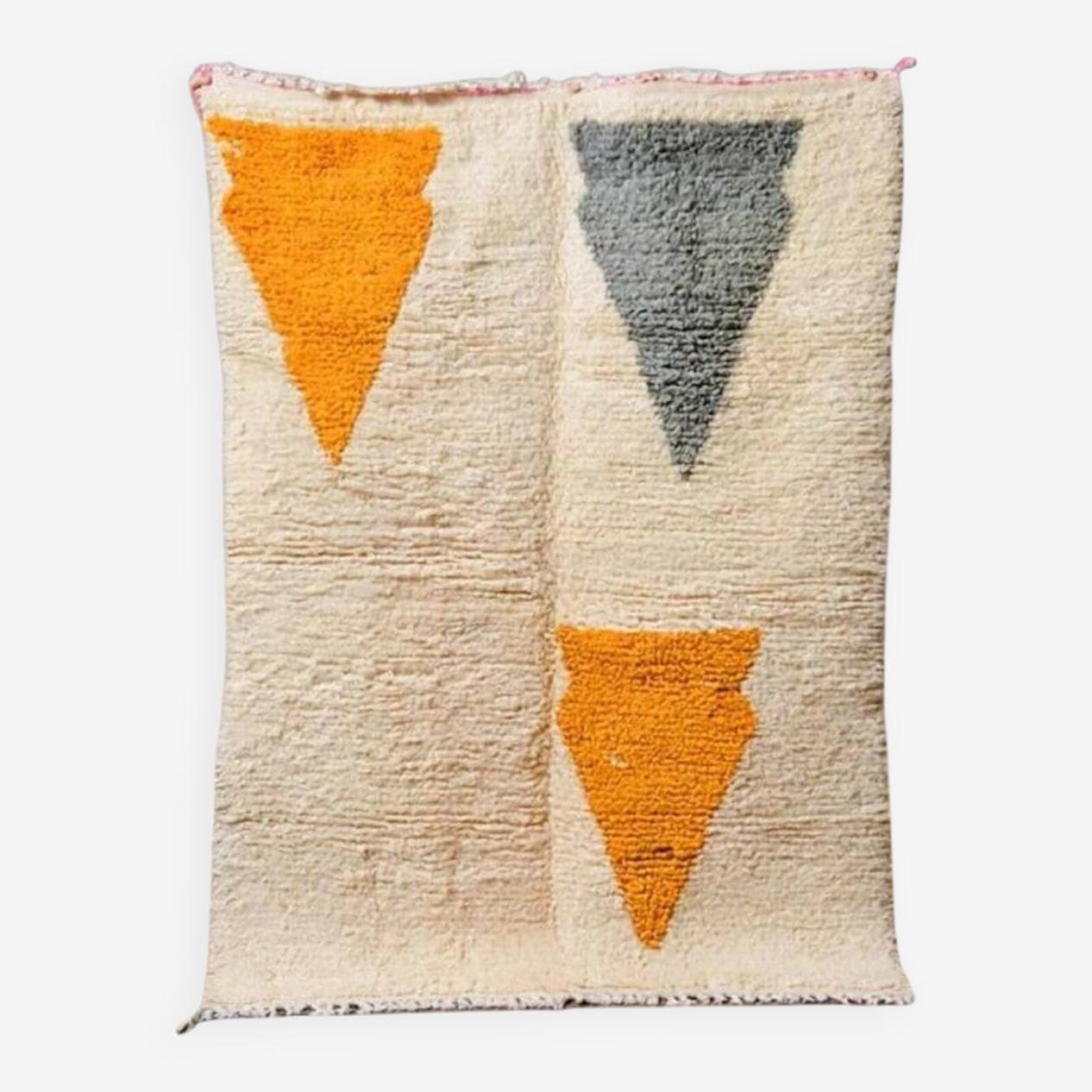 Ręcznie tkany dywan 170x230 cm, wełna, wielokolorowy, Maroko - 200105