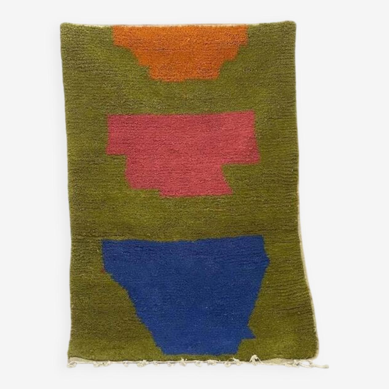 Ręcznie tkany dywan 150x250 cm, wełna, wielokolorowy, Maroko - 200091