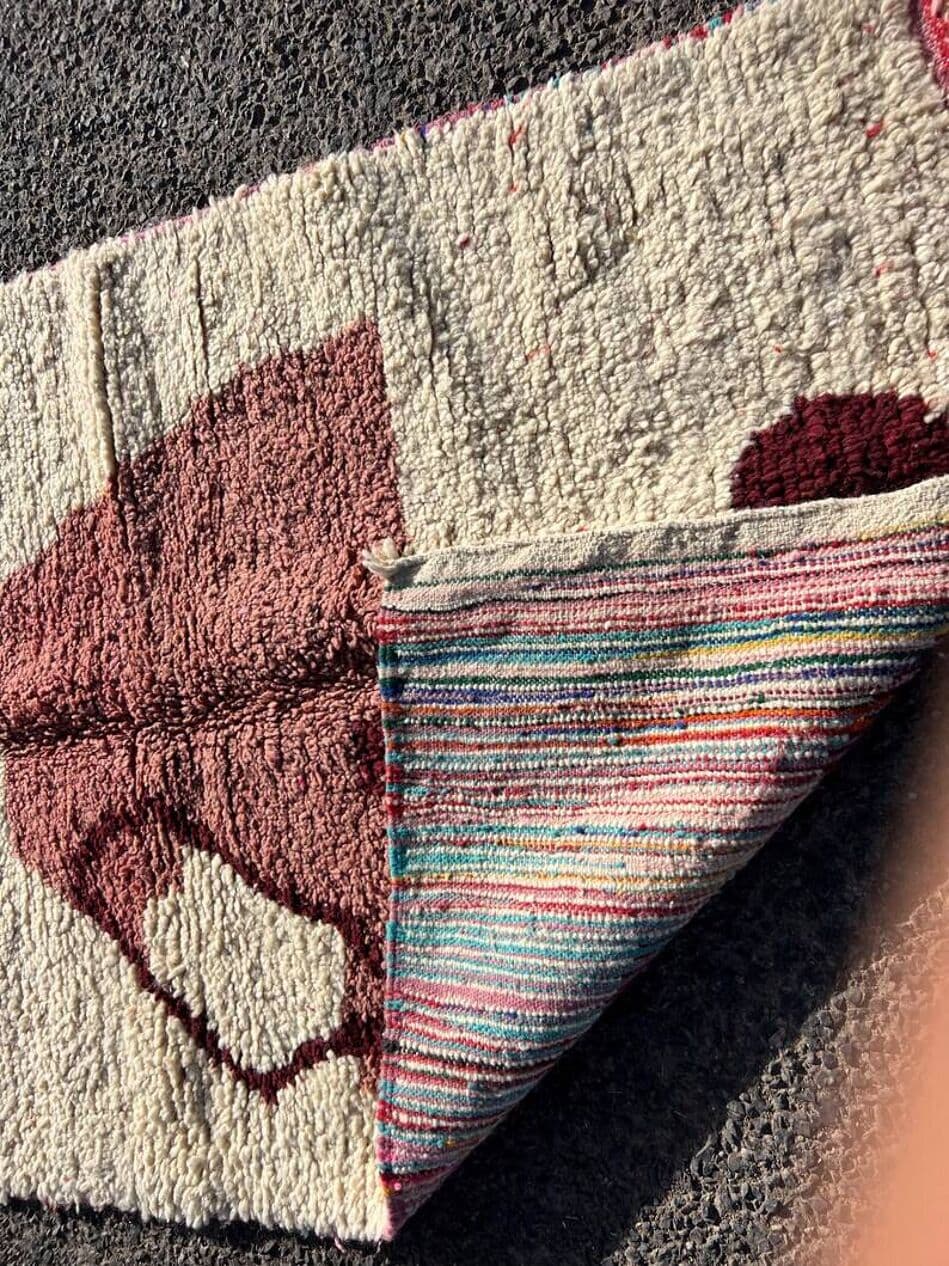 Ręcznie tkany dywan 140x260 cm, wełna, multikolor, Maroko - 200061