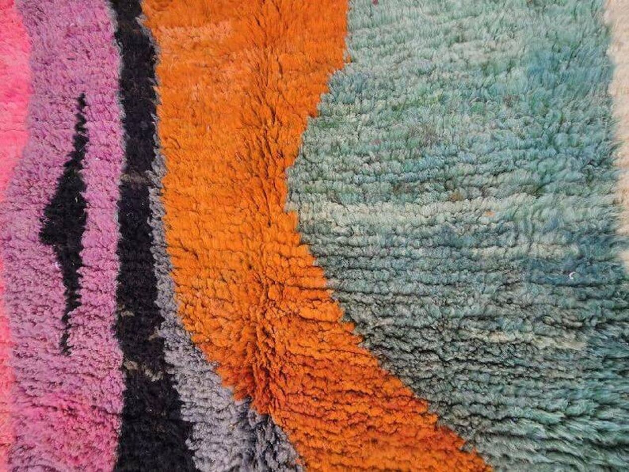 Ręcznie tkany dywan 150x250 cm, wełna, multikolor, Maroko - 200044