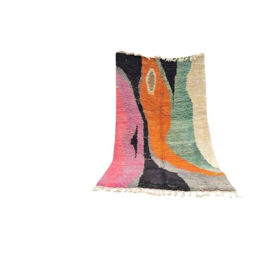 Ręcznie tkany dywan 150x250 cm, wełna, multikolor, Maroko