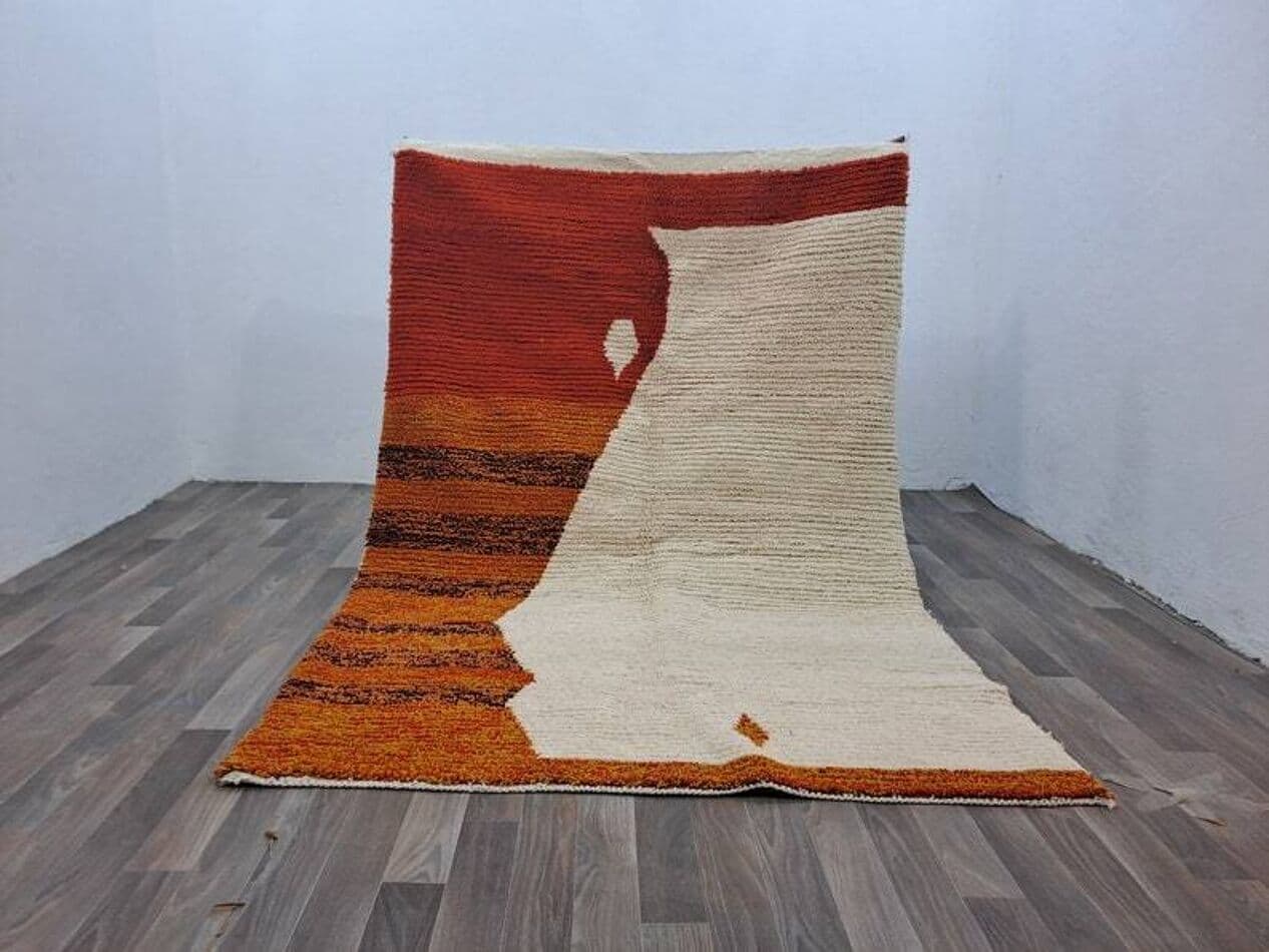 Ręcznie tkany dywan 150x260 cm, wełna, multikolor, Maroko - 200042