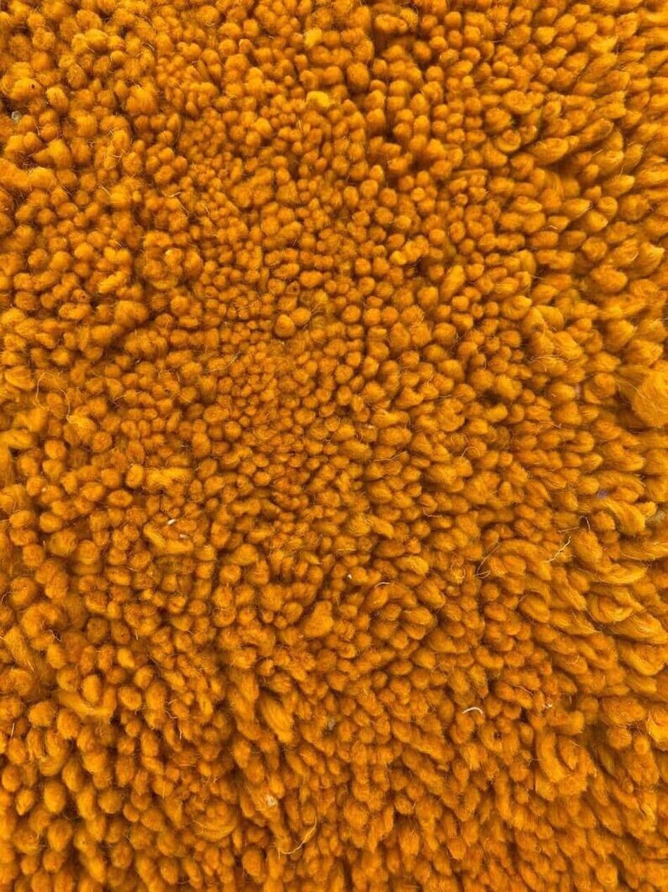 Ręcznie tkany dywan 100x200 cm, wełna, zielony, pomarańczowy, różowy, niebieski, Maroko - 199990