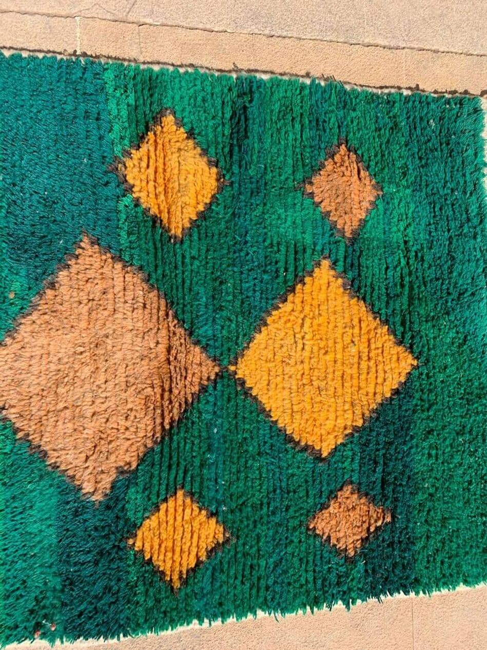 Handwoven rug 150x250 cm, wool, multicolour, Morocco - 199883