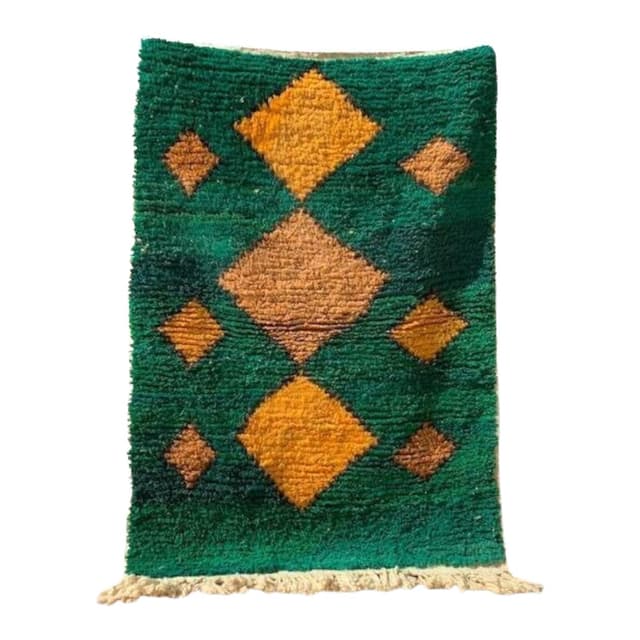 Handwoven rug 150x250 cm, wool, multicolour, Morocco - DIMENSION