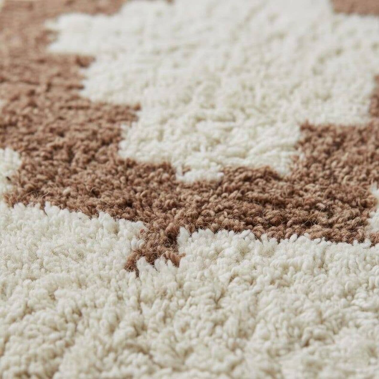 Ręcznie tkany dywan 140x260 cm, wełna, kremowy, Maroko - 199859