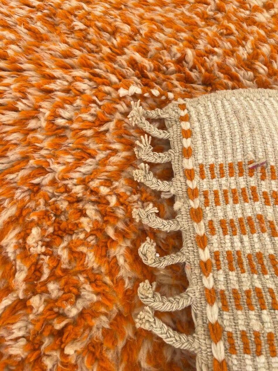 Ręcznie tkany dywan 150x250 cm, wełna, pomarańczowy, Maroko - 199850