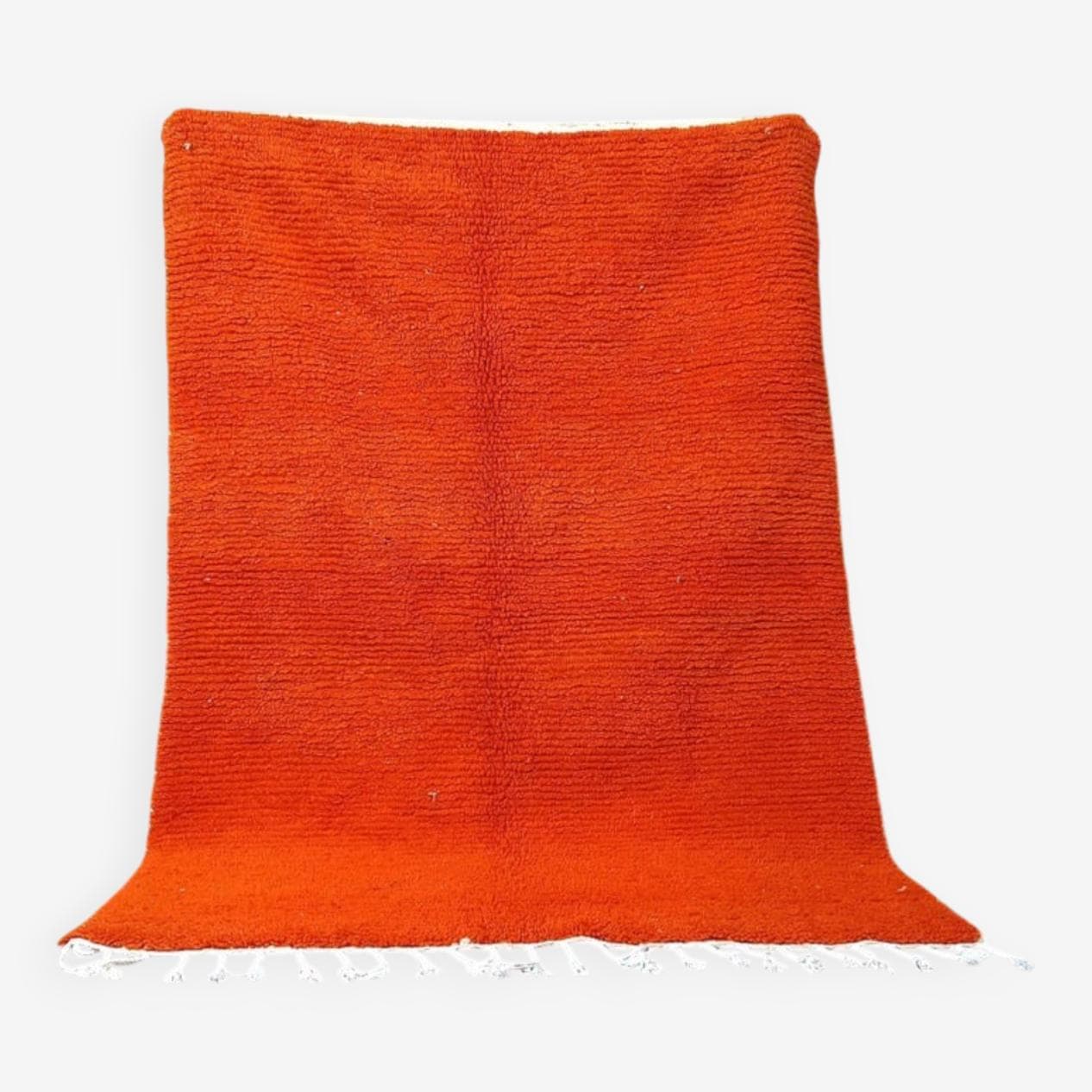 Ręcznie tkany dywan 150x250 cm, wełna, pomarańczowy, Maroko - 199792