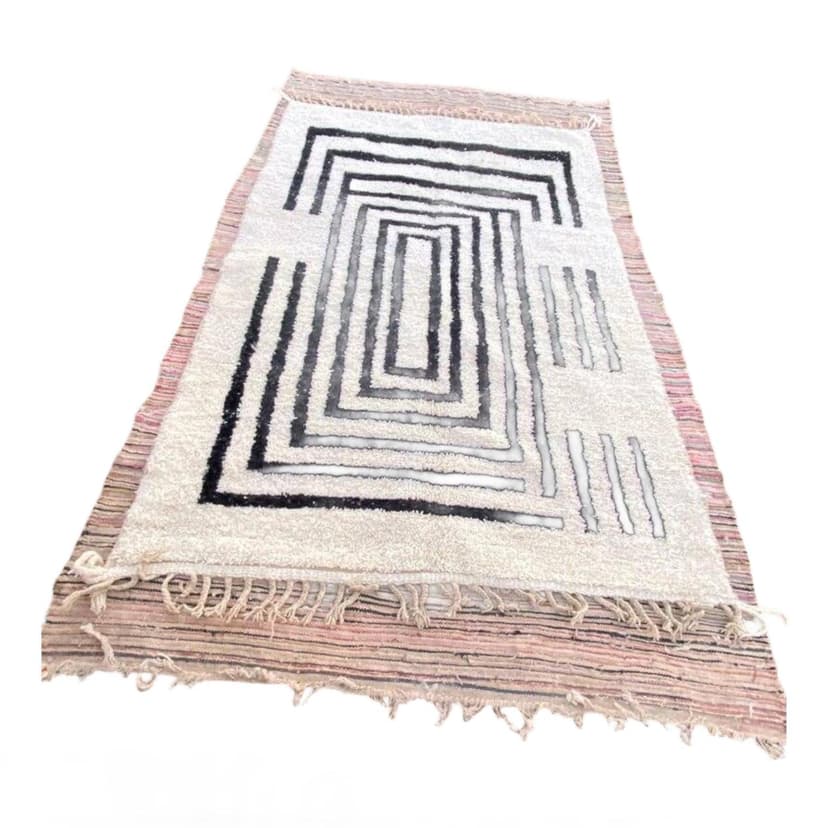 Ręcznie tkany dywan 150x250 cm, wełna, multikolor, Maroko