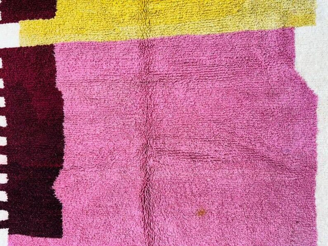 Handwoven rug 100x200 cm, wool, multicolour, Morocco - 199693