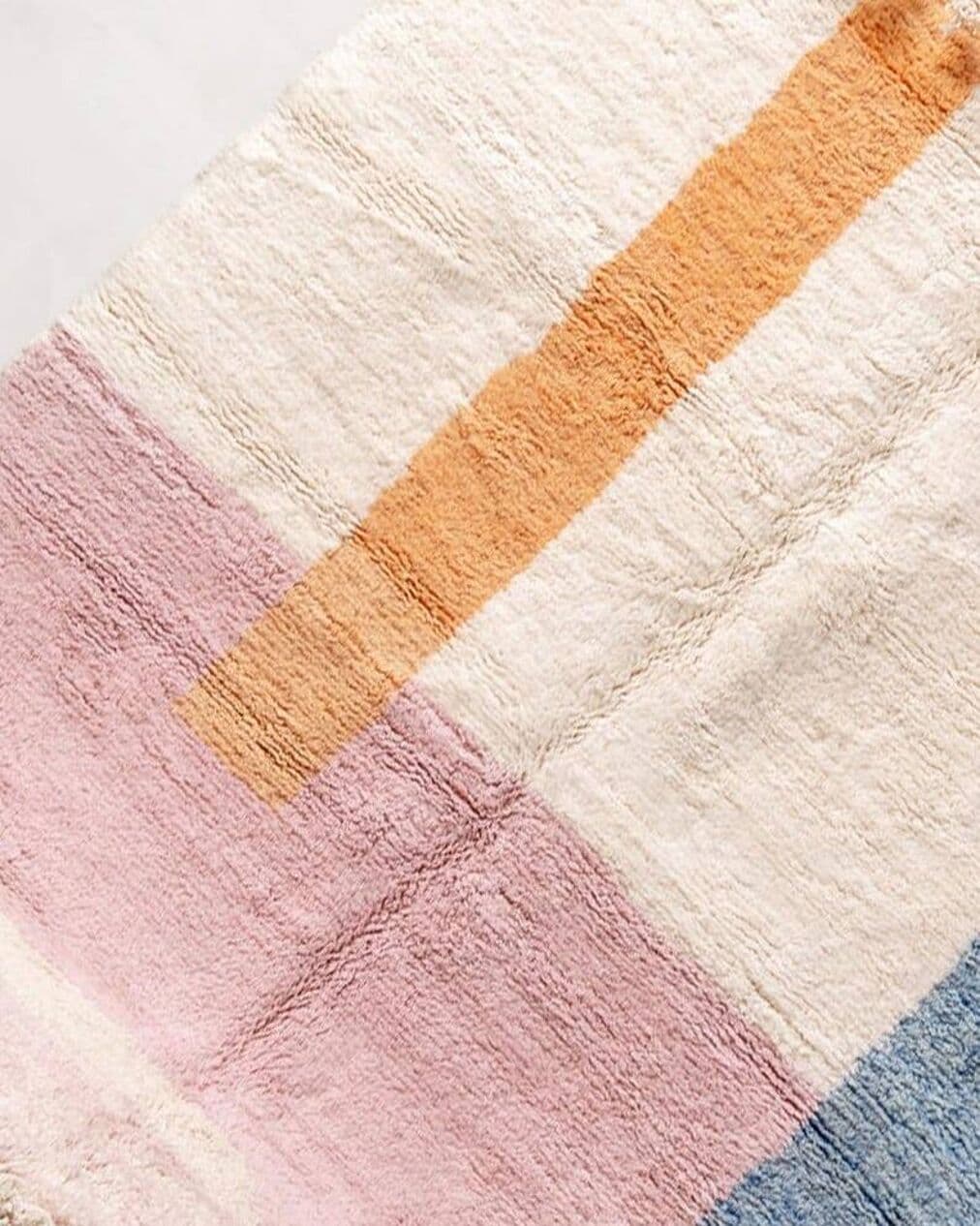 Handwoven rug 200x300 cm, wool, multicolor, Morocco - 199686