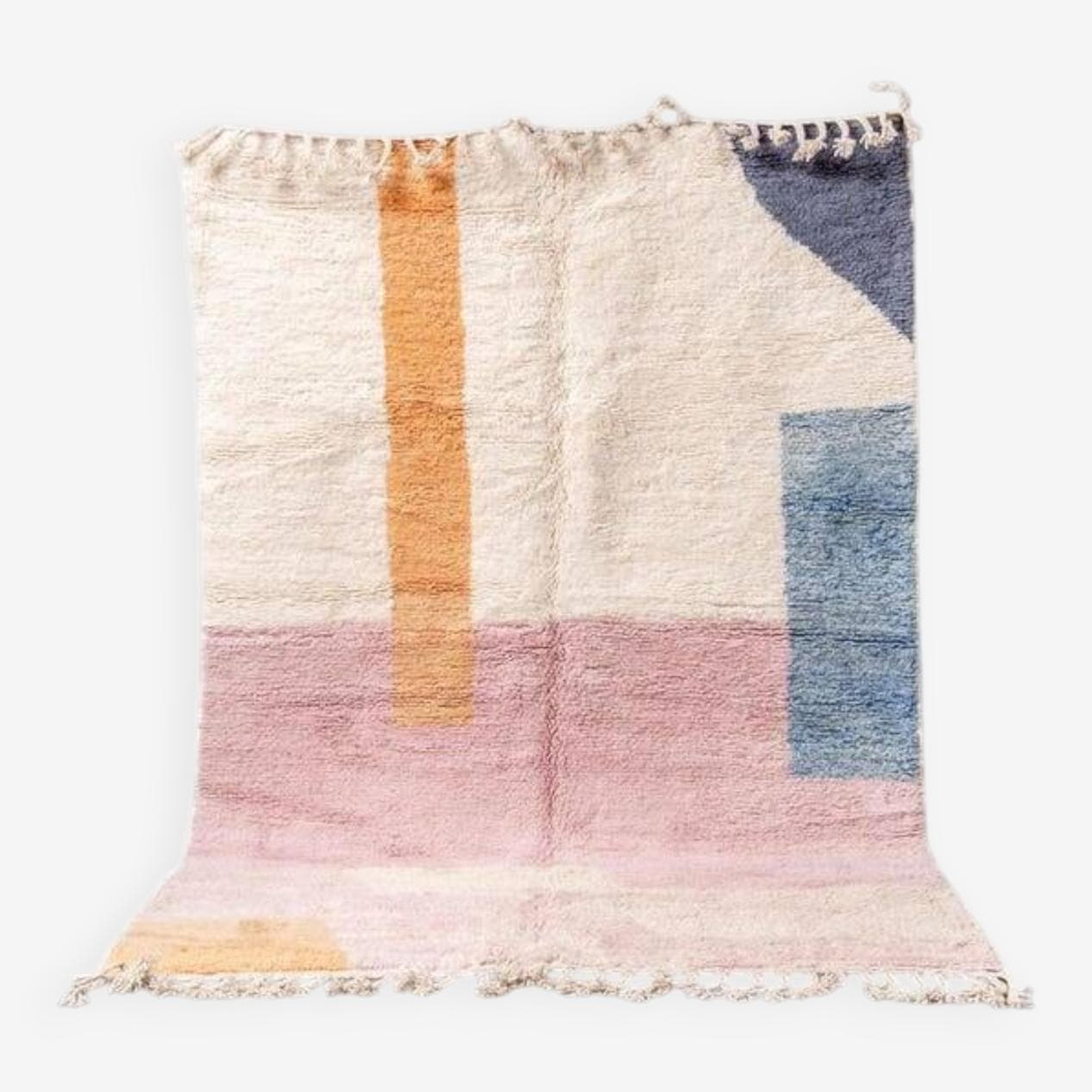 Handwoven rug 200x300 cm, wool, multicolor, Morocco - 199682