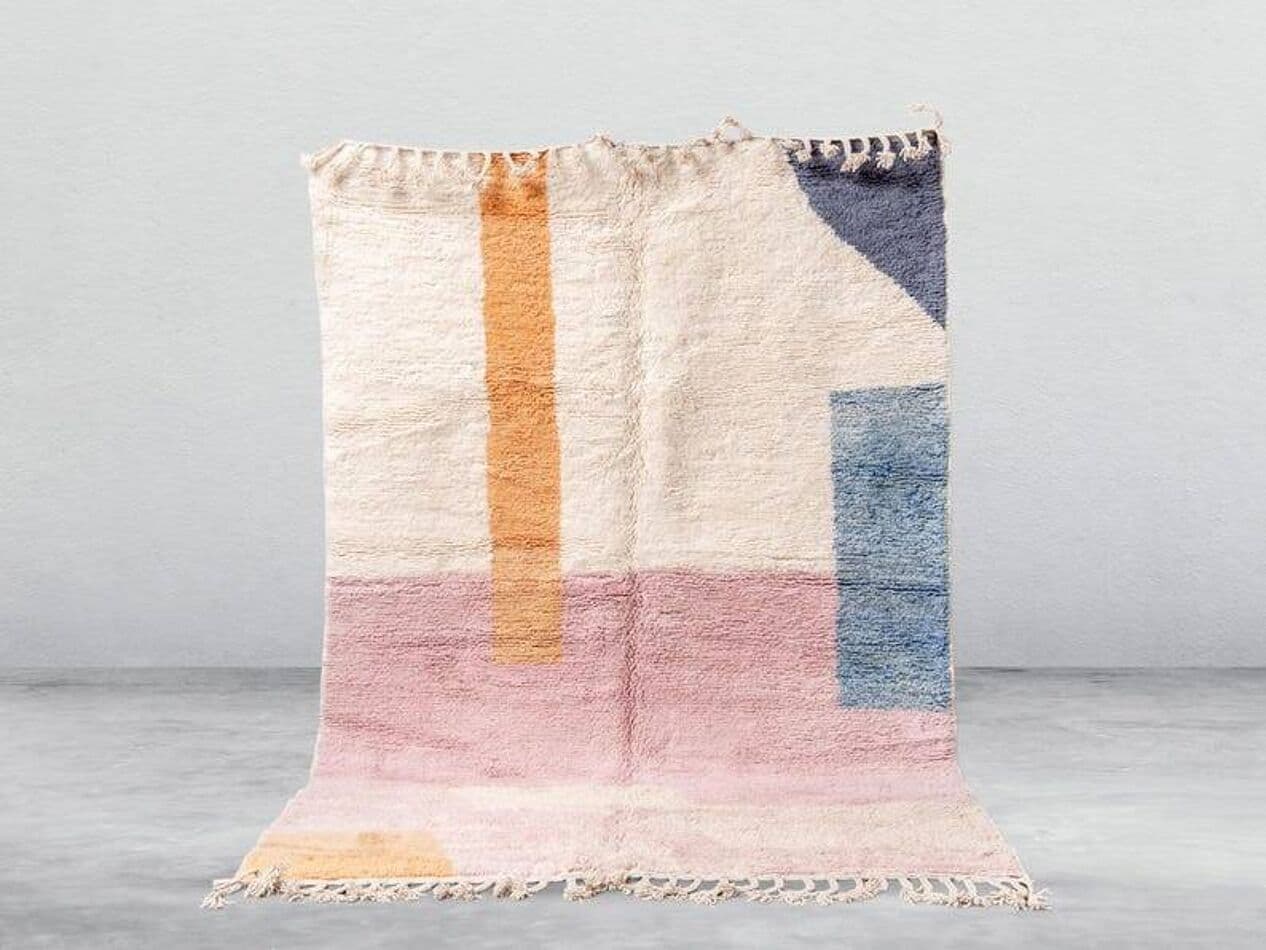 Handwoven rug 200x300 cm, wool, multicolor, Morocco - 199684