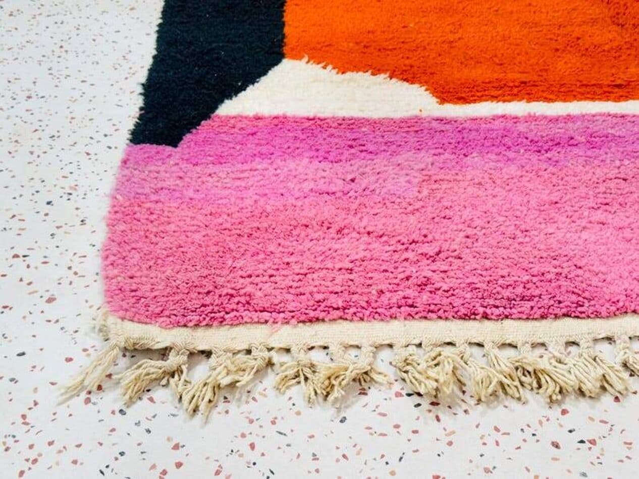 Handwoven rug 200x300 cm, wool, multicolour, Morocco - 199670