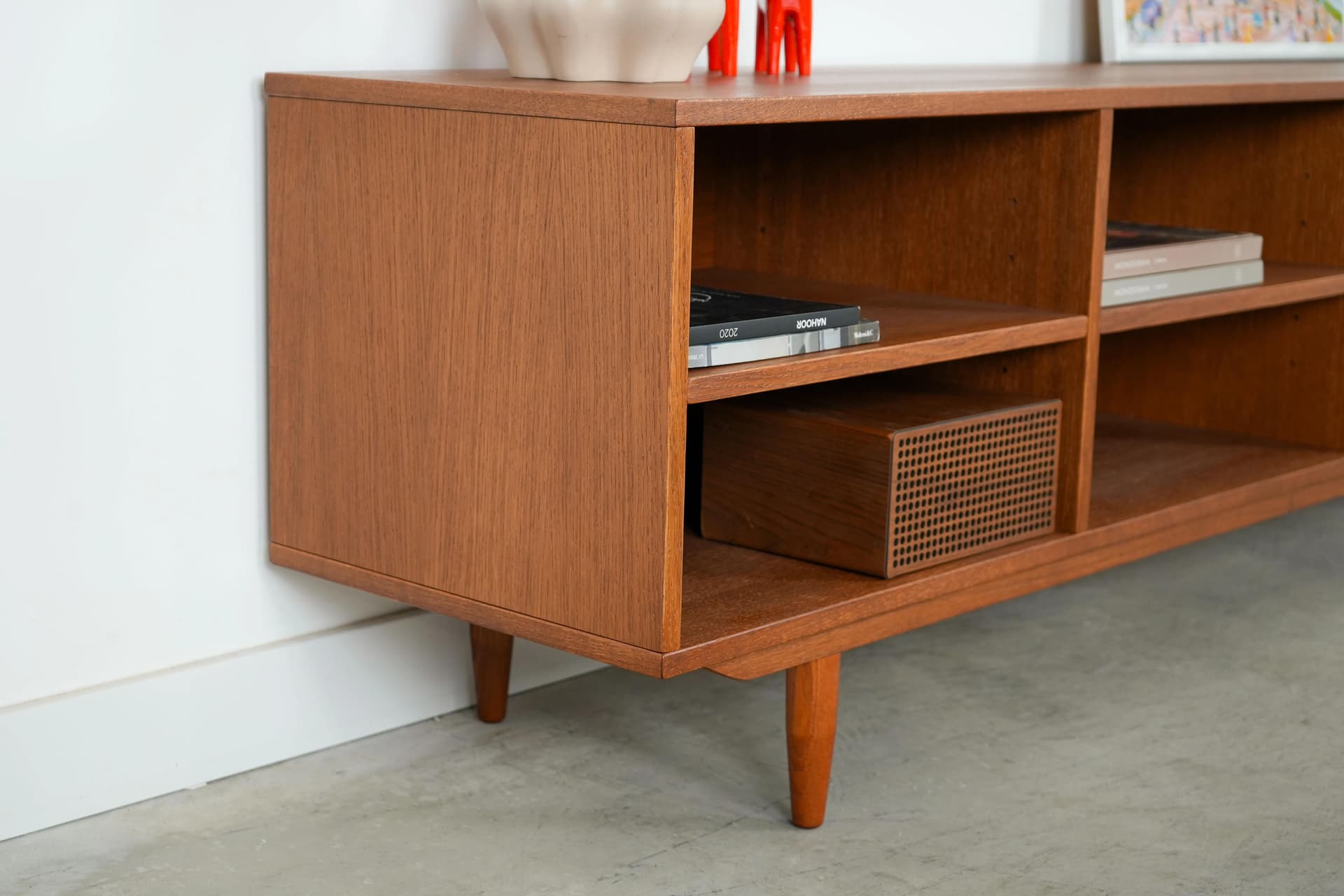 Scandinavian sideboard, oak orange, Denmark, 1960s. - 13973