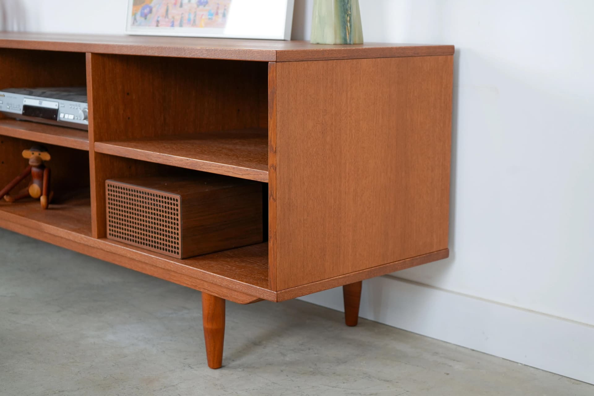 Scandinavian sideboard, oak orange, Denmark, 1960s. - 13975