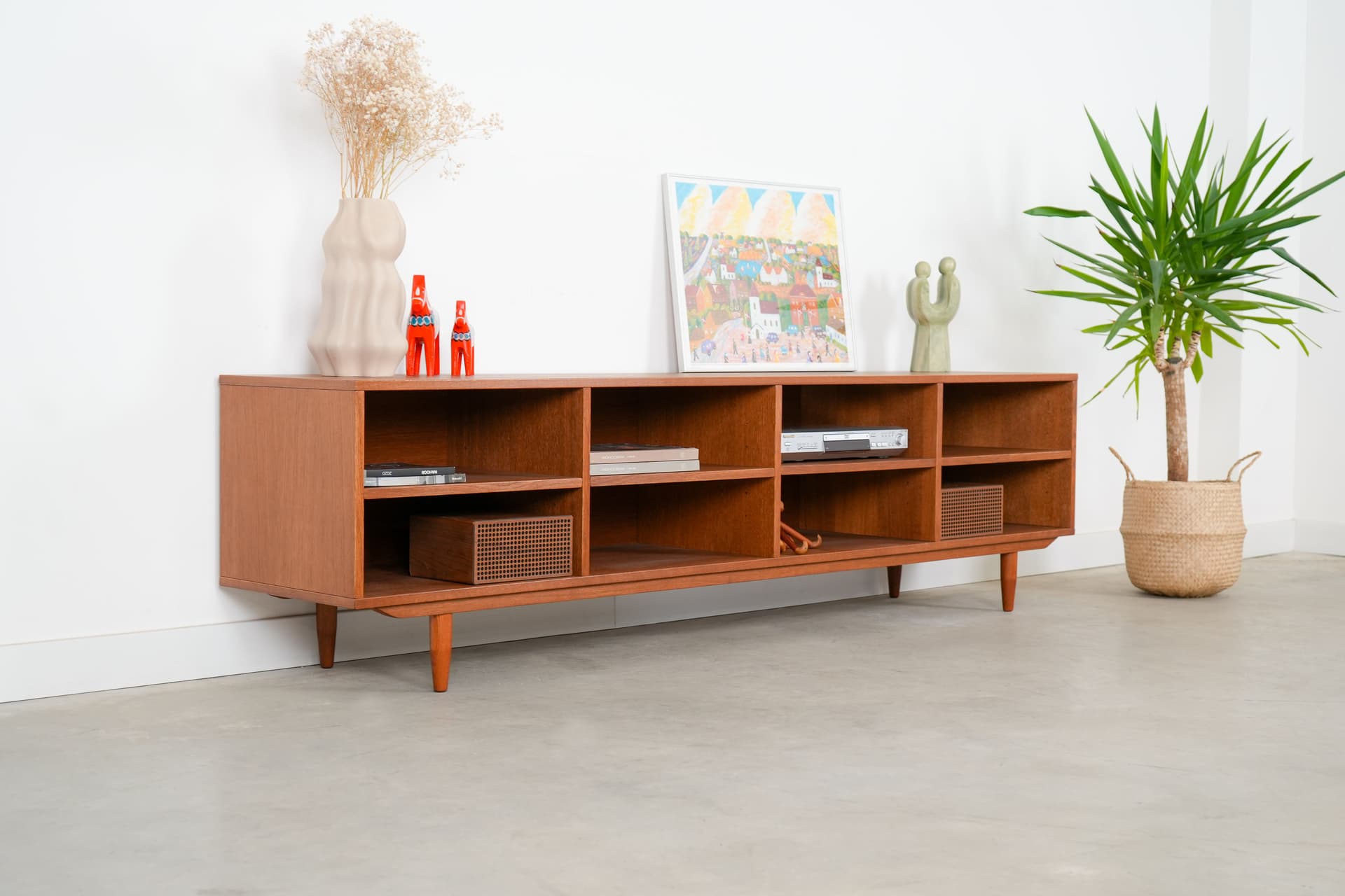 Scandinavian sideboard, oak orange, Denmark, 1960s. - 76468