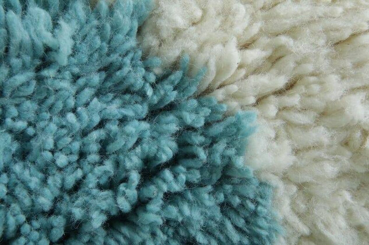 Ręcznie tkany dywan 150x260 cm, wełna, niebieski, Maroko - 199623