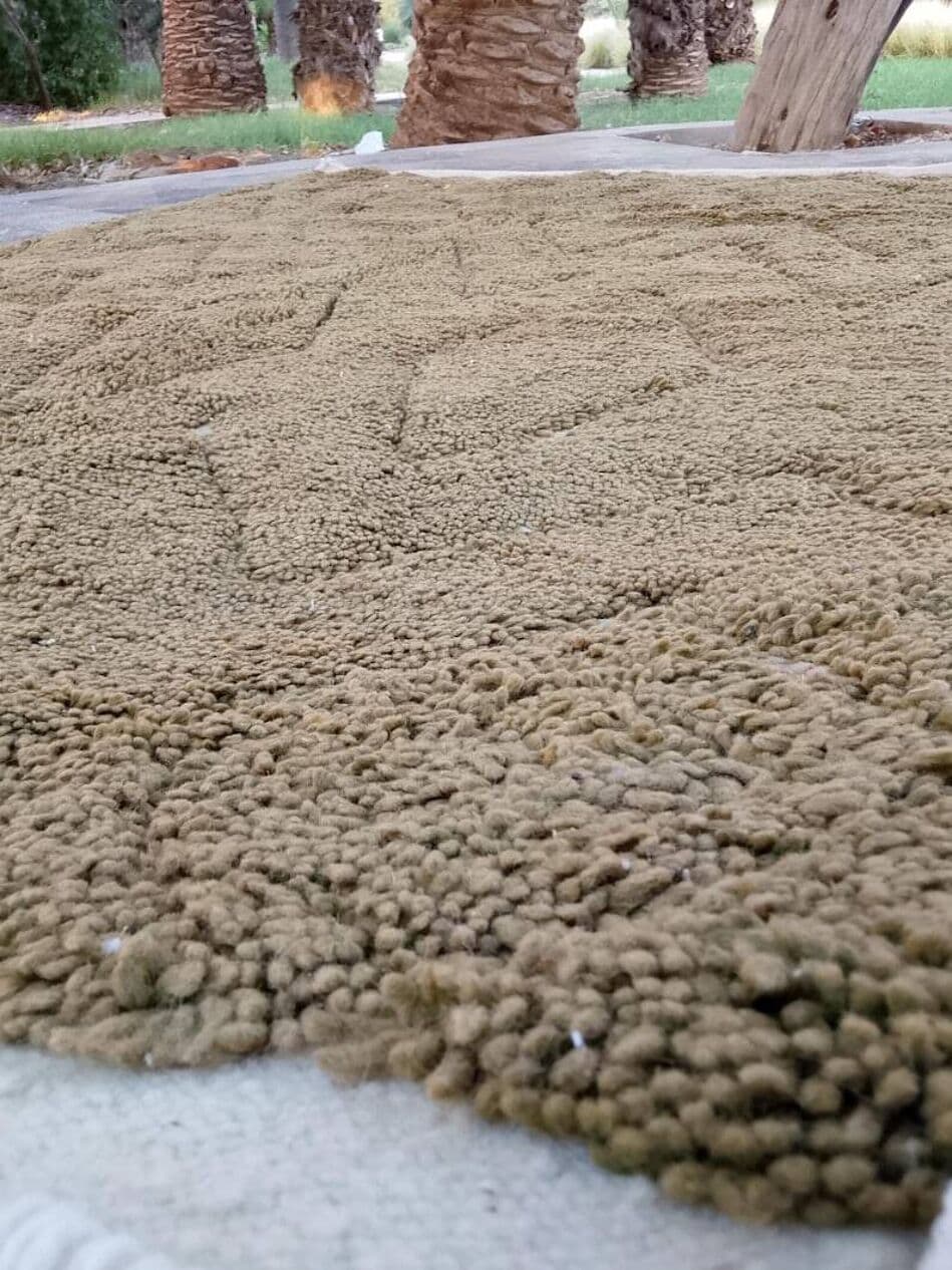 Ręcznie tkany dywan 150x250 cm, wełna, brązowy, Maroko - 199571