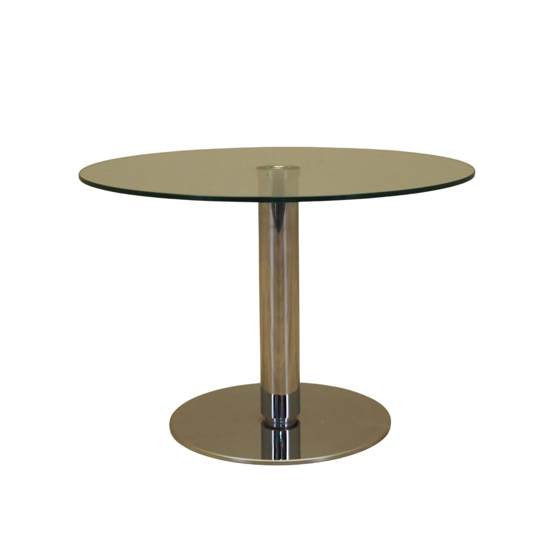 Stolik kawowy, szkło transparent, metal chromowany, BoConcept, Dania, lata 70.