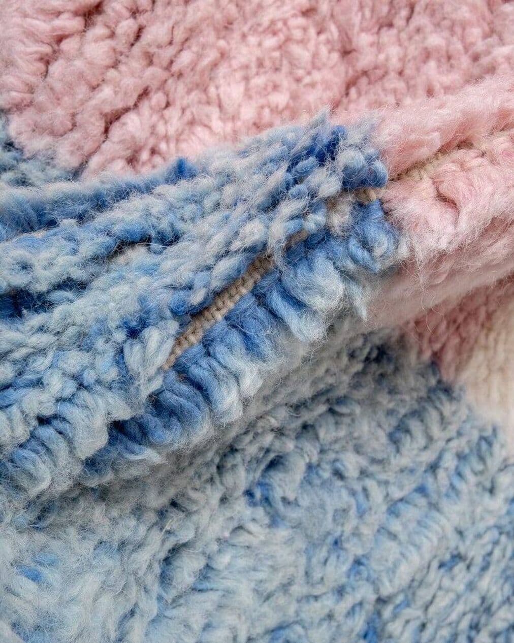 Ręcznie tkany dywan 160x240 cm, wełna, multikolor, Maroko - 199556