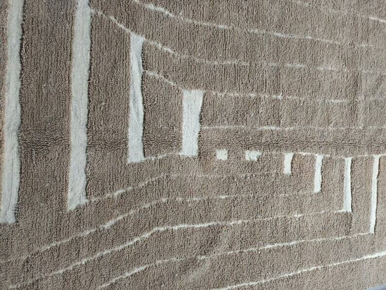 Ręcznie tkany dywan 150x250 cm, wełna, beżowy, Maroko - 199541