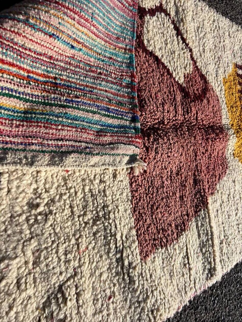 Ręcznie tkany dywan 100x200 cm, wełna, multikolor, Maroko - 199498