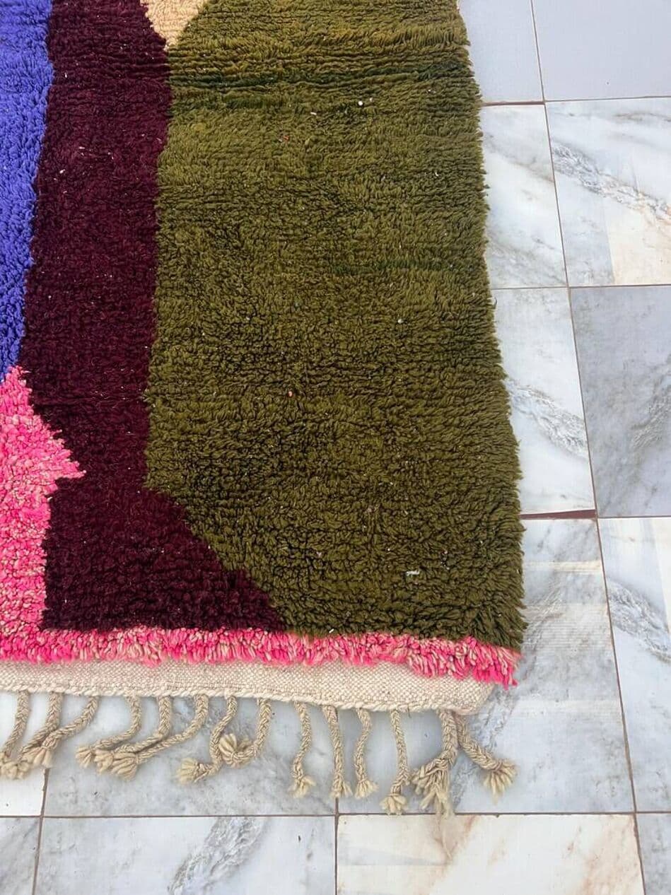 Handwoven rug 200x250 cm, wool, multicolour, Morocco - 199480