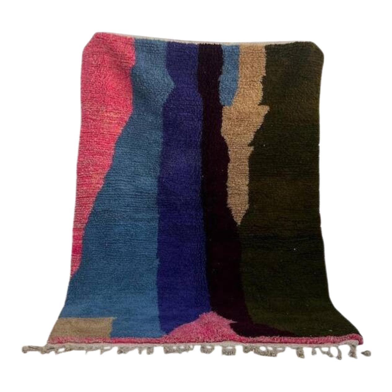 Handwoven rug 200x250 cm, wool, multicolour, Morocco