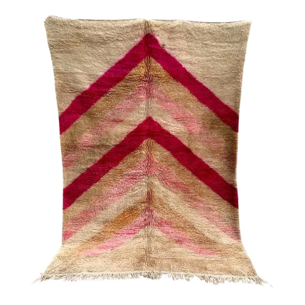 Handwoven rug 150x250 cm, wool, multicolor, Morocco