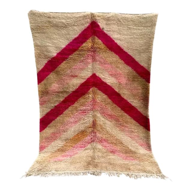 Handwoven rug 150x250 cm, wool, multicolor, Morocco - DIMENSION