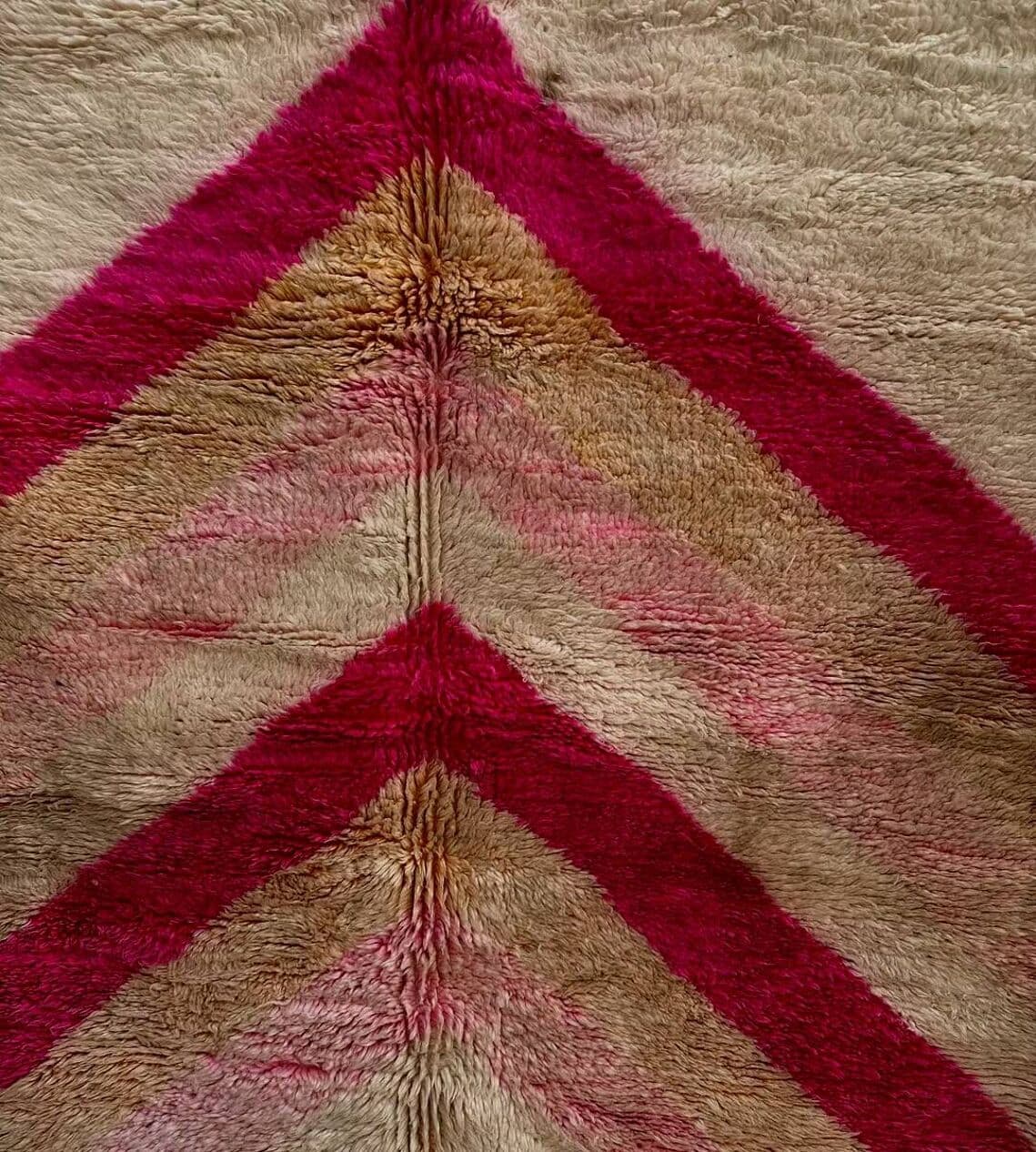 Handwoven rug 150x250 cm, wool, multicolor, Morocco - 199416