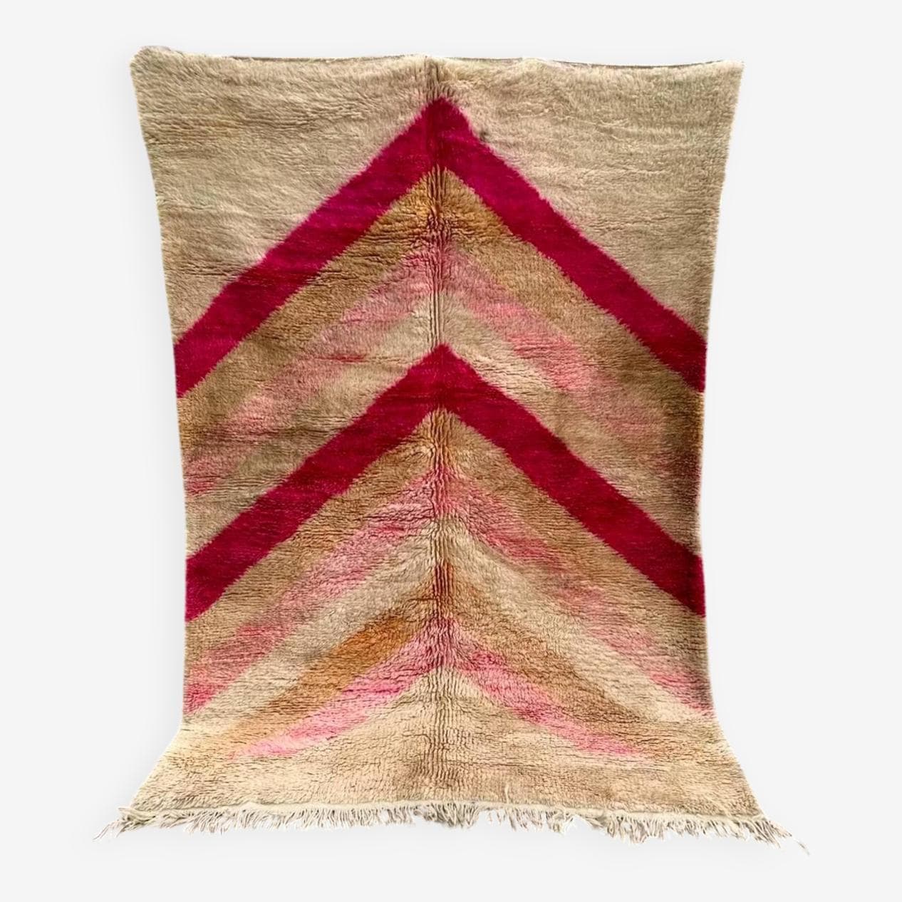 Handwoven rug 150x250 cm, wool, multicolor, Morocco - 199414