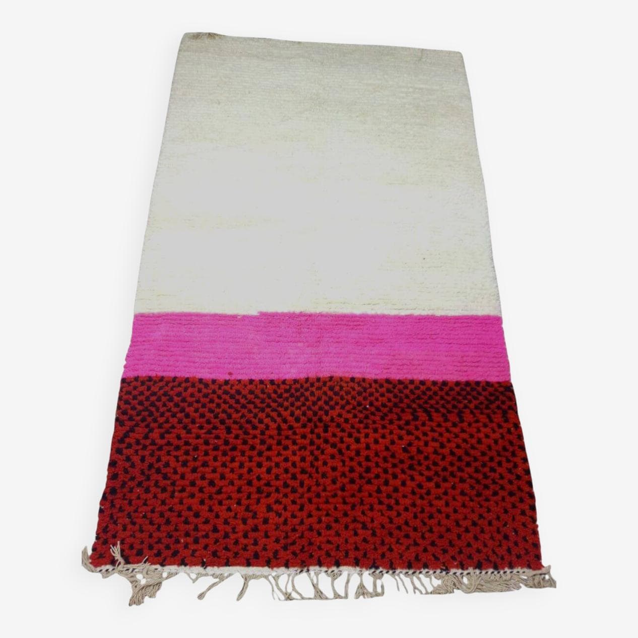 Handwoven rug 150x250 cm, wool, multicolour, Morocco - 199393