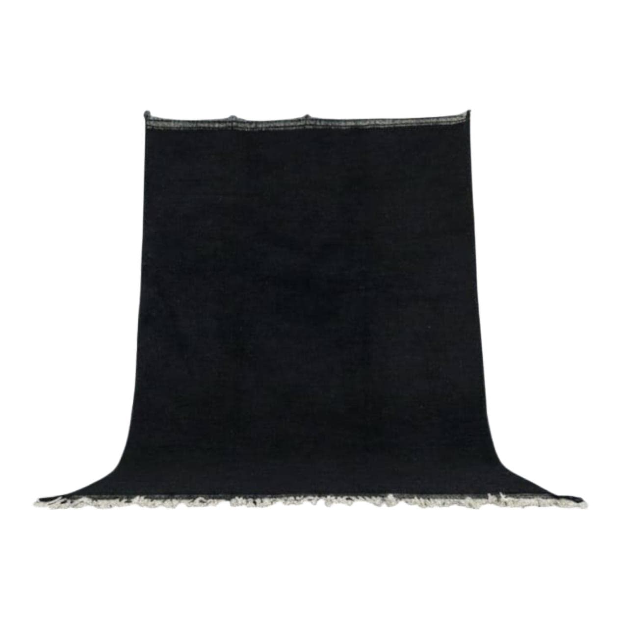 Handwoven rug 250x150 cm, wool, black, Morocco