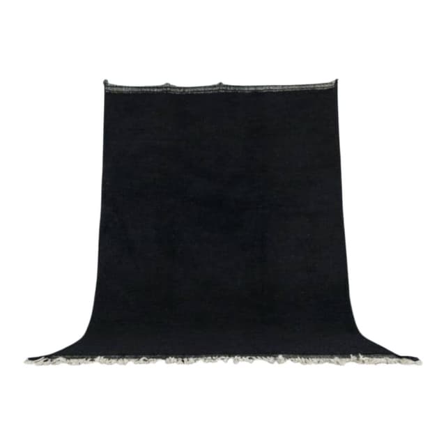 Handwoven rug 250x150 cm, wool, black, Morocco - DIMENSION