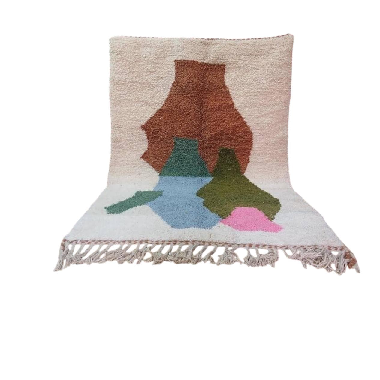 Ręcznie tkany dywan 200x300 cm, wełna, multikolor, Maroko