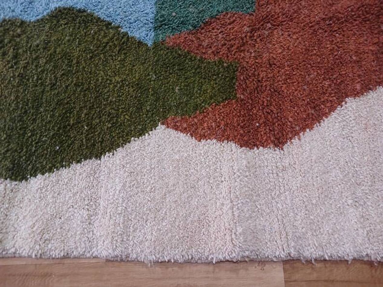 Ręcznie tkany dywan 200x300 cm, wełna, multikolor, Maroko - 199297