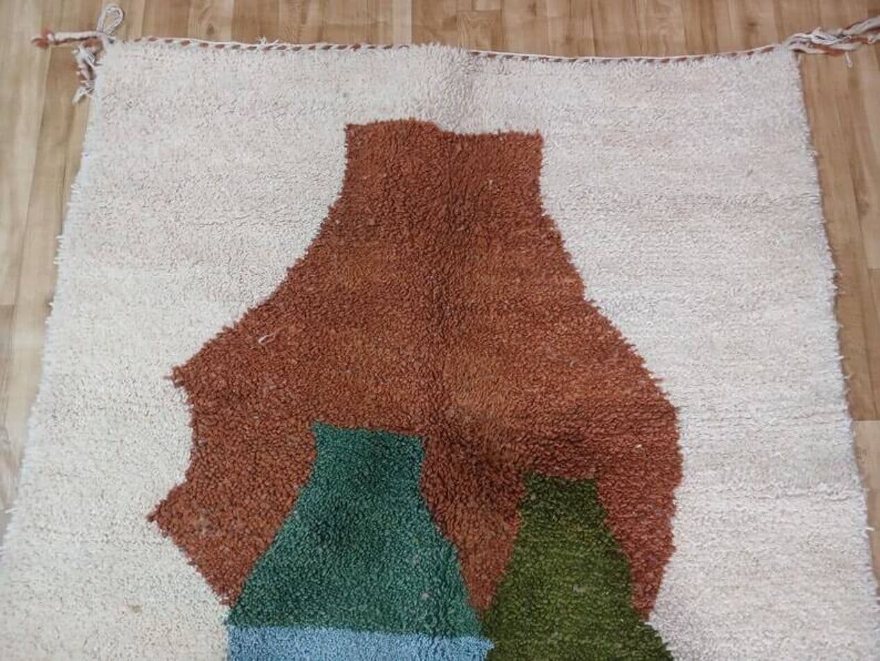 Ręcznie tkany dywan 200x300 cm, wełna, multikolor, Maroko - 199295